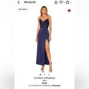 NBD | Dresses | Nbd Blueberry Lila Gown | Poshmark